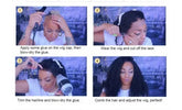 Step-by-step instructions for applying and styling a human hair loose deep lace wig